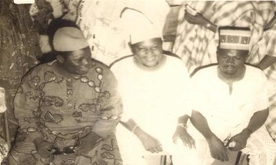 L-R Mr Julius Oke Ogedengbe, Hon. Titus Olaosebikan Sunday Ogedengbe, and Adekunle Ogedengbe (www.ogedengbe.com)