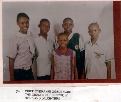 Obanla Ogedengbe IV sons and daughters (www.ogedengbe.com)